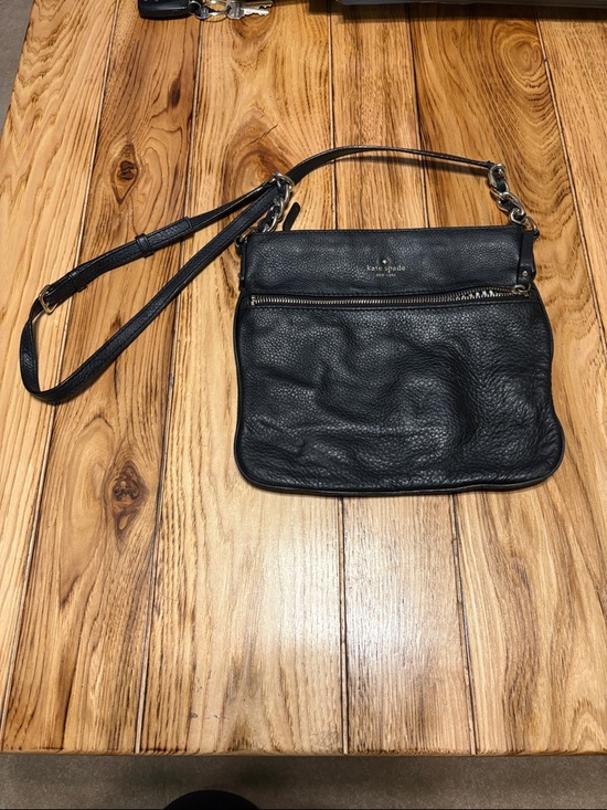 kate spade Handbags - kate spade Black Pebbled Leather Crossbody